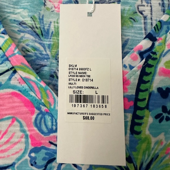 NWT Cinderella Lilly Pulitzer x Disney Parks Etta Tee Limited Edition Size Large - Picture 7 of 14